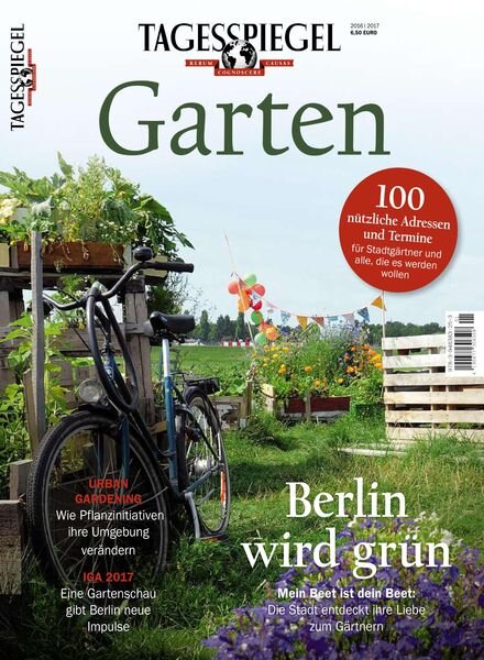 Tagesspiegel Freizeit – Garten – Juli 2016 Cover