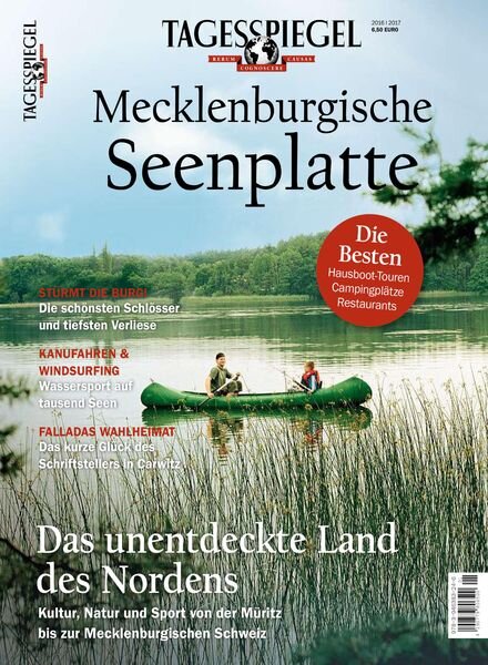 Tagesspiegel Freizeit – Mecklenburg Seenplatte – Mai 2016 Cover
