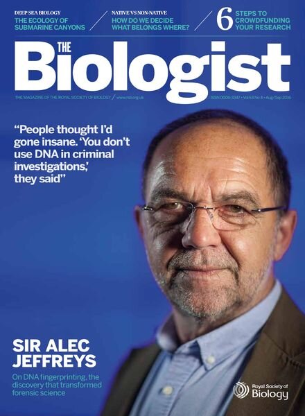 The Biologist – August- September 2016 Cover