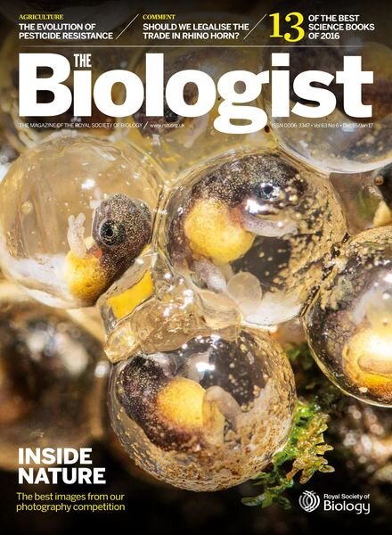 The Biologist – December 2016- January 2017 Cover