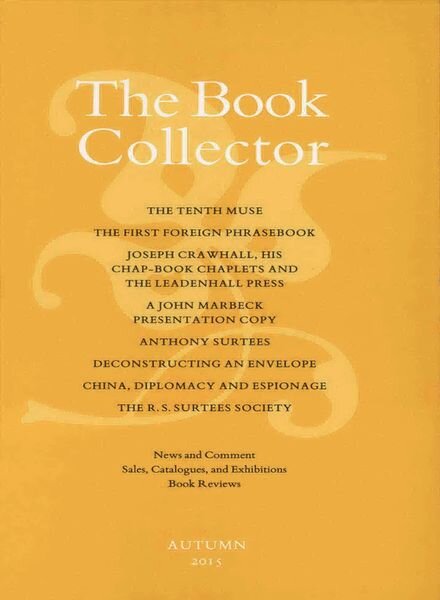 The Book Collector – Autumn 2015 Cover