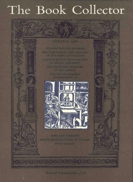 The Book Collector – Spring, 1986 Cover