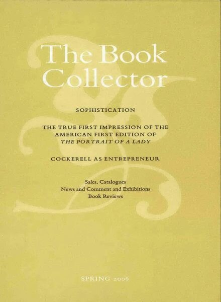 The Book Collector – Spring 2006 Cover