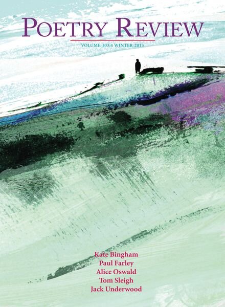 The Poetry Review – Winter 2013 Cover