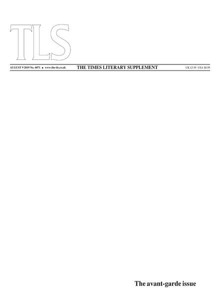 The Times Literary Supplement – August 9, 2019 Cover