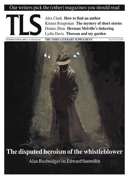 The Times Literary Supplement – October 25, 2019 Cover