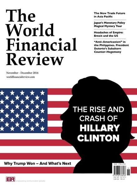 The World Financial Review – November – December 2016 Cover