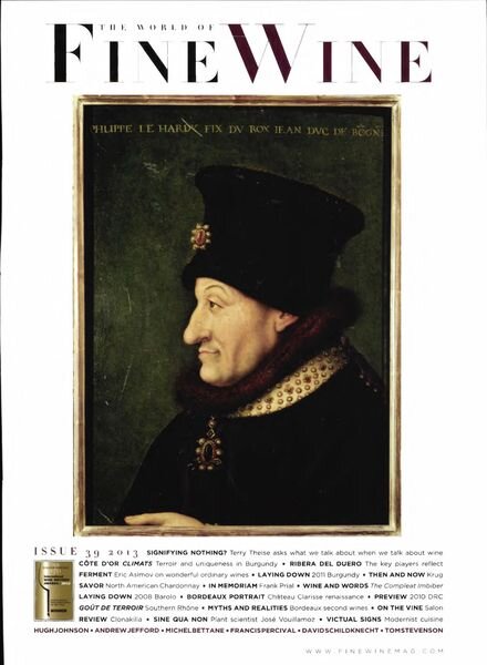 The World of Fine Wine – Issue 39 Cover