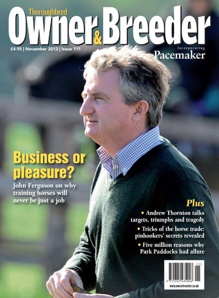 Thoroughbred Owner Breeder – Issue 111 – November 2013 Cover