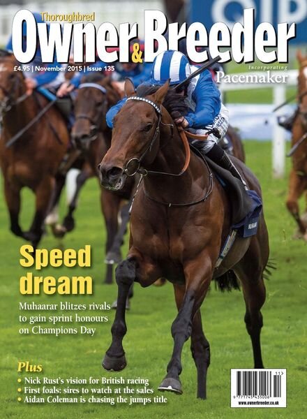 Thoroughbred Owner Breeder – Issue 135 – November 2015 Cover