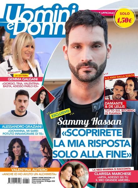 Uomini e Donne magazine – 29 maggio 2020 Cover