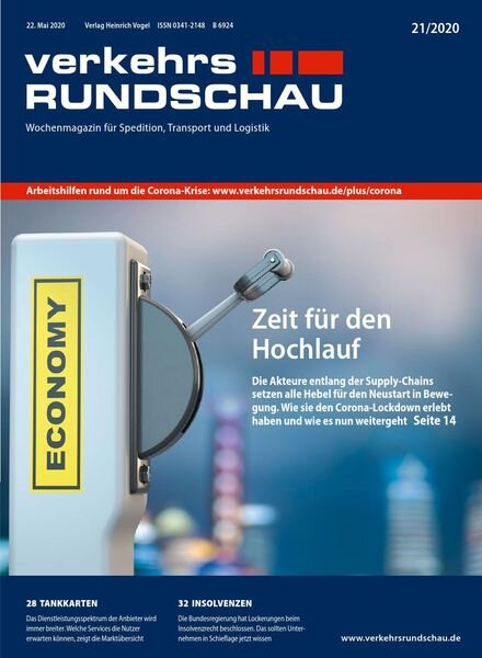 VerkehrsRundschau – 15 Mai 2020 Cover