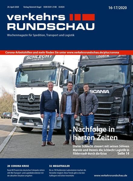 VerkehrsRundschau – 20 April 2020 Cover