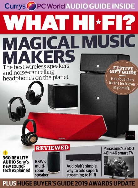 What Hi-Fi UK – Festive Gift Guide 2019 Cover
