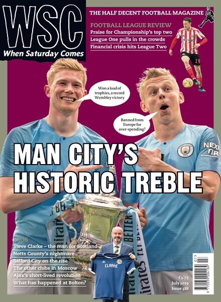 When Saturday Comes – July 2019 Cover