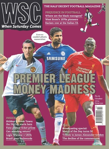 When Saturday Comes – October 2014 Cover