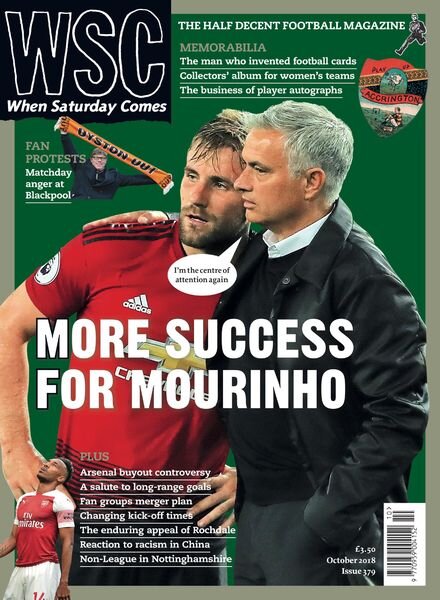When Saturday Comes – October 2018 Cover