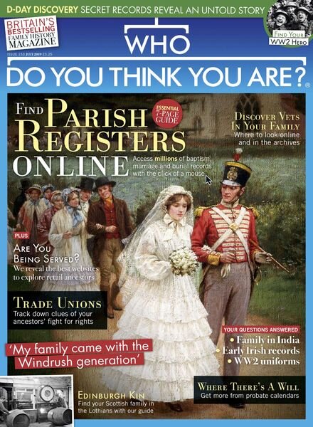Who Do You Think You Are – July 2019 Cover