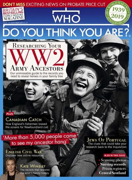 Who Do You Think You Are – September 2019 Cover