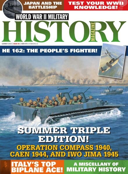 World War II Military History Magazine – Issue 36 – Summer 2016 Cover