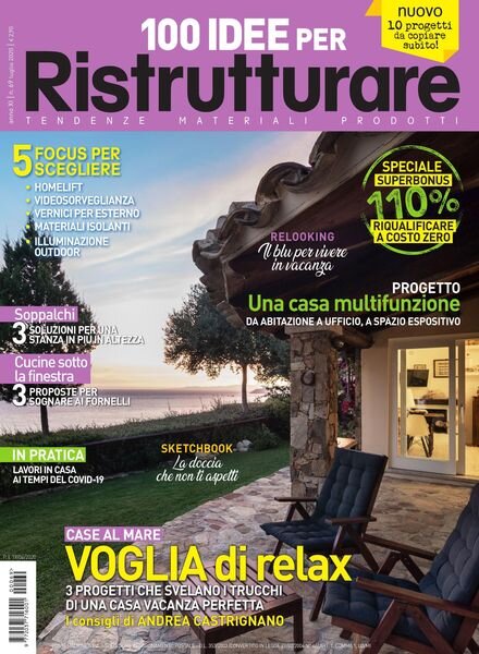 100 Idee per Ristrutturare – luglio 2020 Cover
