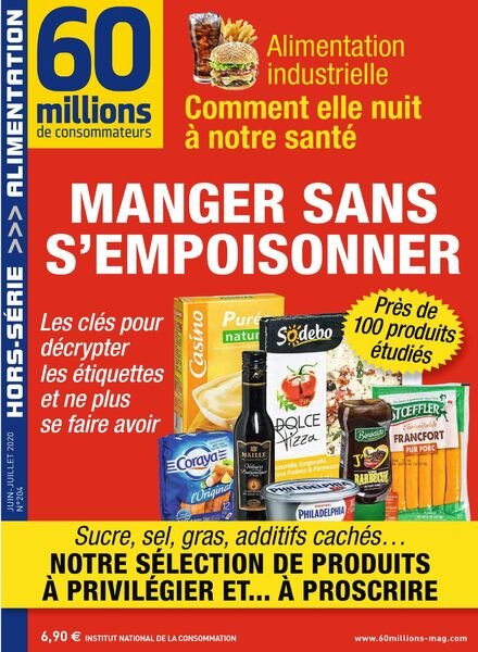 60 Millions de Consommateurs – Hors-Serie – Juin-Juillet 2020 Cover