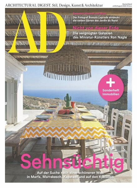 AD Architectural Digest Germany – Juli 2020 Cover