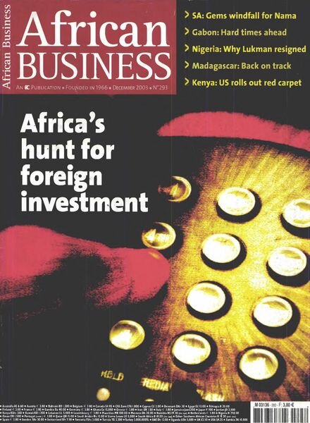 African Business English Edition – December 2003 Cover