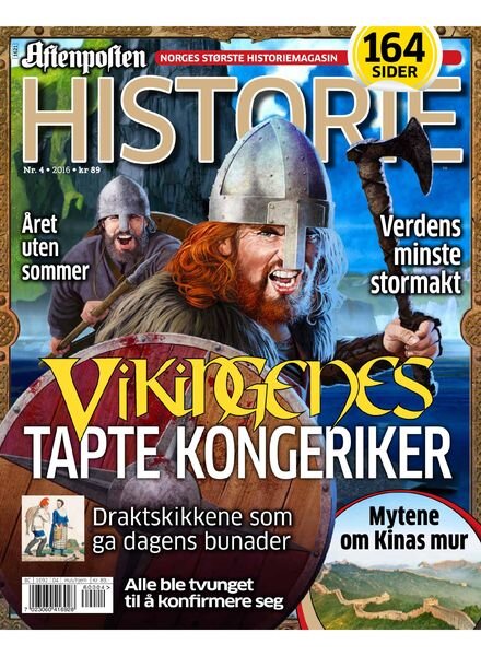 Aftenposten Historie – april 2016 Cover