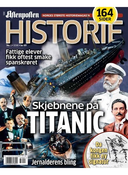Aftenposten Historie – januar 2016 Cover