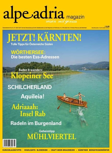 Alpe Adria – Mai 2020 Cover
