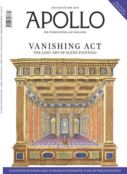 Apollo Magazine – July-August 2018 Cover