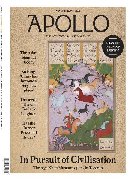 Apollo Magazine – November 2014 Cover