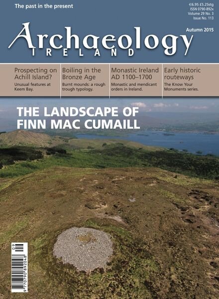 Archaeology Ireland – Autumn 2015 Cover