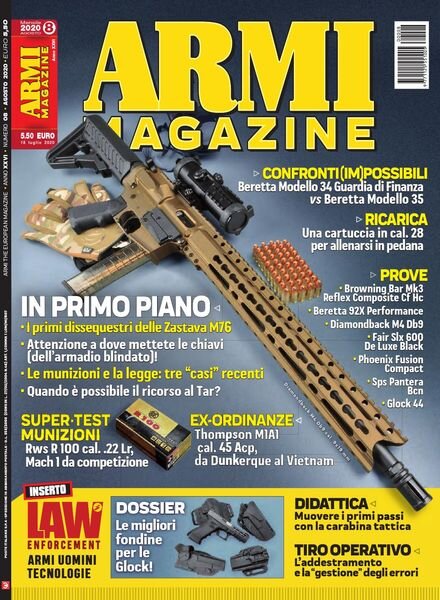 Armi Magazine – Agosto 2020 Cover