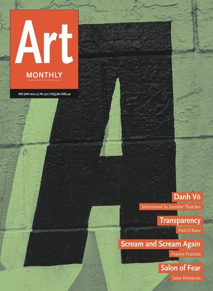 Art Monthly – December 2013-January 2014 Cover