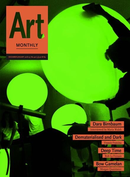 Art Monthly – December 2018 Cover