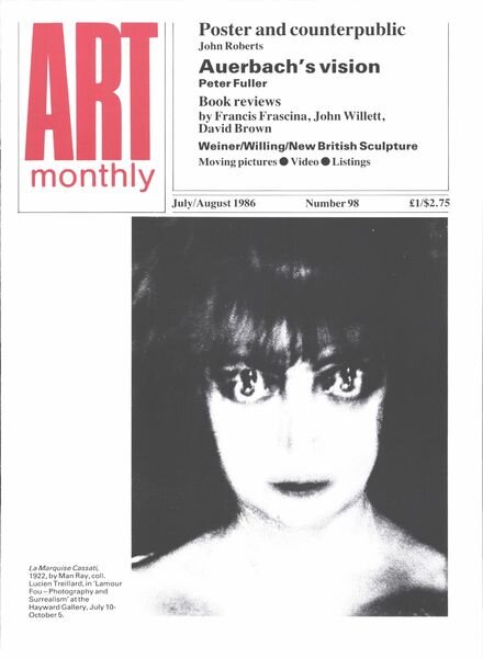 Art Monthly – Jul-Aug 1986 Cover