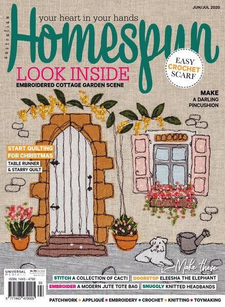 Australian Homespun – June 2020 Cover
