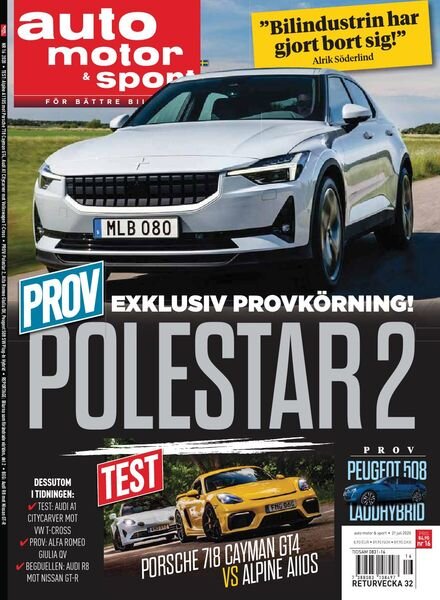 Auto Motor & Sport Sverige – 21 juli 2020 Cover
