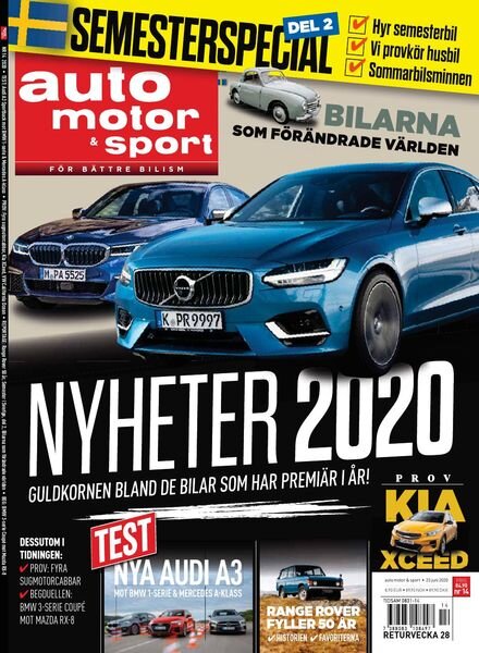 Auto Motor & Sport Sverige – 23 juni 2020 Cover