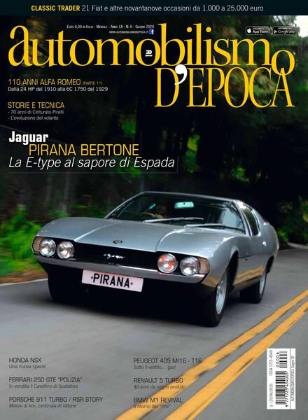Automobilismo d’Epoca – Giugno 2020 Cover