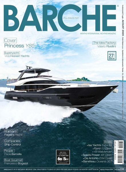 Barche Magazine – Agosto 2020 Cover
