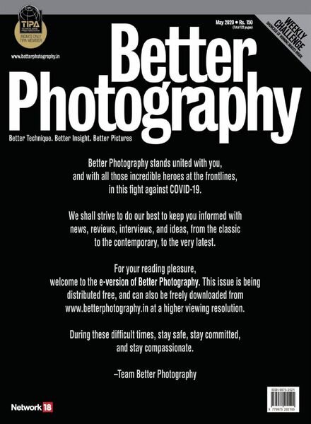 Better Photography – May 2020 Cover