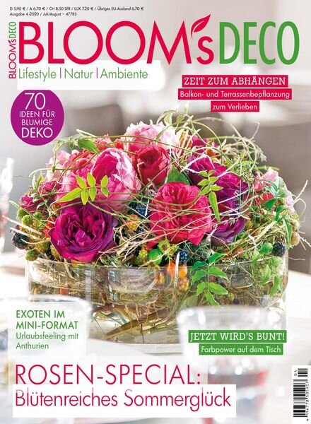 Bloom’s Deco – Juli-August 2020 Cover