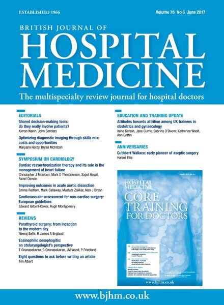 British Journal of Hospital Medicine – June 2017 Cover