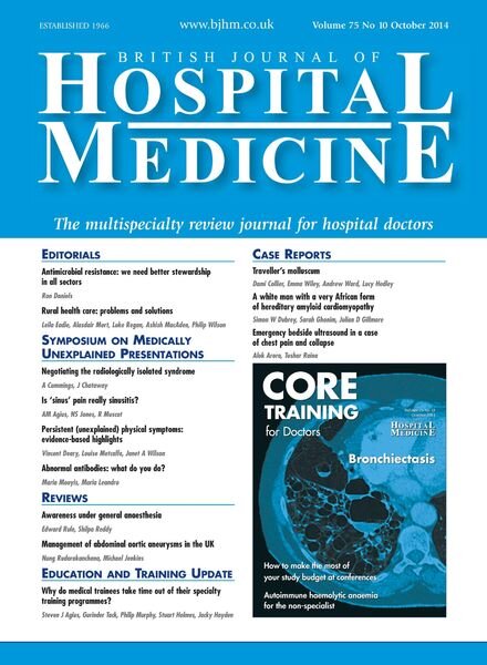 British Journal of Hospital Medicine – October 2014 Cover