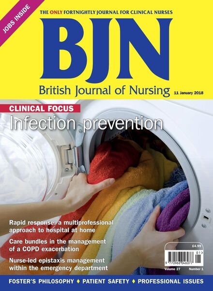 British Journal of Nursing – 11 January 2018 Cover