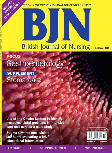 British Journal of Nursing – 14 March 2019 Cover