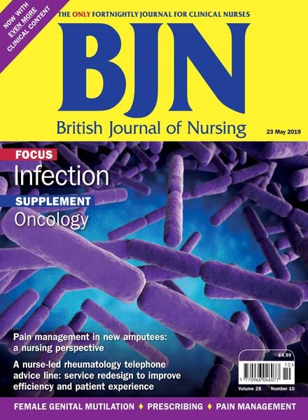 British Journal of Nursing – 23 May 2019 Cover
